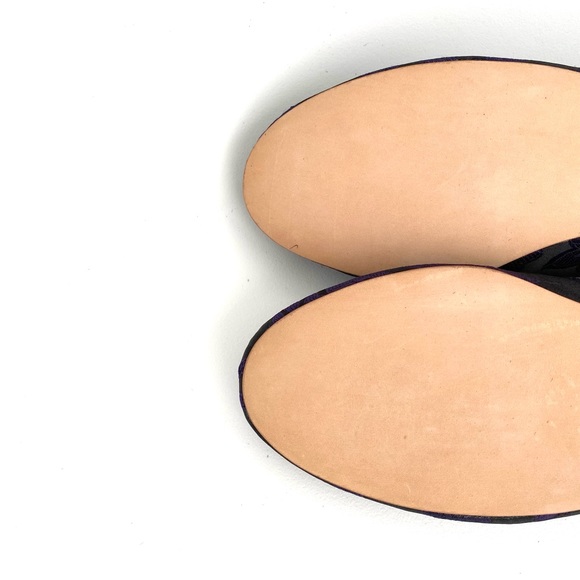 Purple Jacquard & Leather Loafers Handmade - Picture 7 of 15